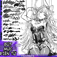 G-pen Electronic Binary Procreate Brush Set 电子二元 - Continuously Updated Professional Manga Lineart Collection