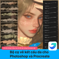 60 Professional Skin Texture Brush Set for Photoshop & Procreate - Portrait & Character Rendering