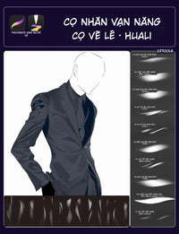 32 Clothing Wrinkle & Fold Brush Set for Procreate - One-Stroke Fabric Detail Solution