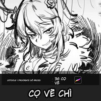 36 Detail Rendering Procreate Brush Set RR023 - Professional Manga, Anime & Illustration Tools