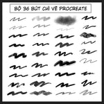 36 Detail Rendering Procreate Brush Set RR023 - Professional Manga, Anime & Illustration Tools