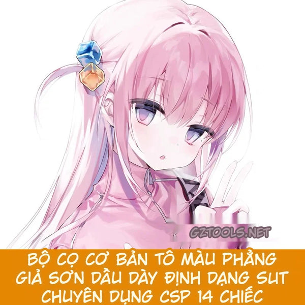 CSP Flat & Thick Paint - 14 SUT Brush Collection for Clip Studio Paint